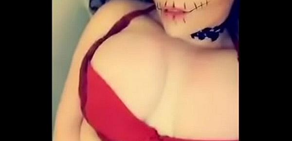  Amelia Skye Fucks and face sits for Halloween (who is going to fail no nut November over this!)